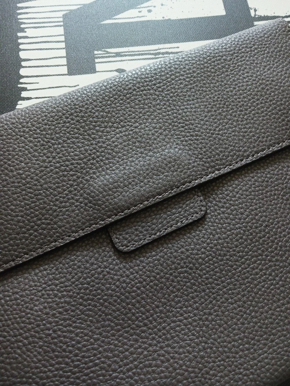 TUMI men Wristlet   Gray Genuine Leather, 11